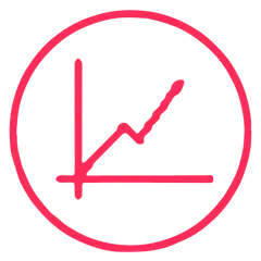 ONCOdianova icon: rising curve